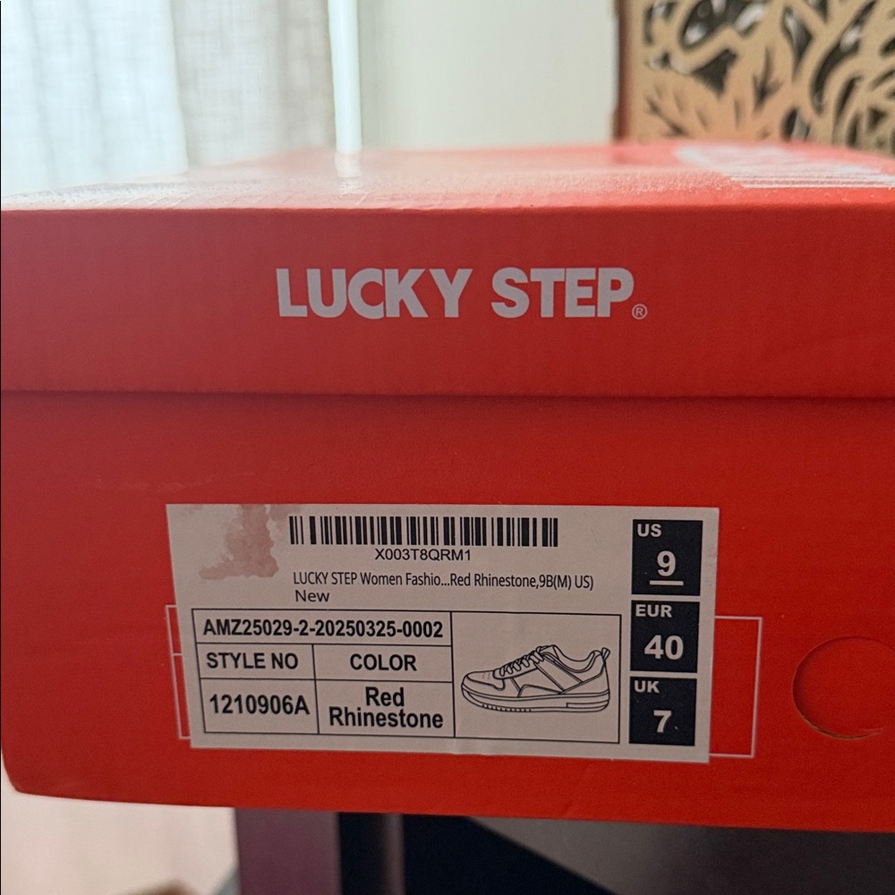 Lucky Step Women's Red Athletic Shoes